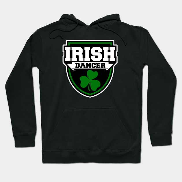 Irish Dance Badge - Shamrock (Adult) Hoodie by IrishDanceShirts